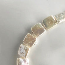 Load image into Gallery viewer, Beautiful White 11x11x4mm Square Coin FW Pearl 16" strand - PremiumBead Alternate Image 6