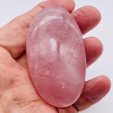 Load image into Gallery viewer, Rose Quartz Oval Meditation Worry Stone | 74x44x32 mm | Pink | 1 Stone |