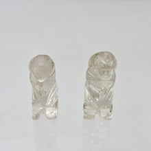 Load image into Gallery viewer, Hand Carved Quartz Tyrannosaurus Rex Figurine | 20x15x7mm | Clear - PremiumBead Alternate Image 8