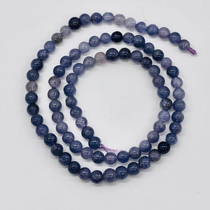 Tanzanite Gemmy Round 16" Strand | 5 mm | Lavender | 80 Beads |