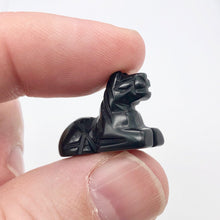 Load image into Gallery viewer, Black Stallion 2 Obsidian Horse Pony Beads - PremiumBead Alternate Image 2