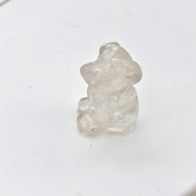 Load image into Gallery viewer, Fluttering Clear Quartz Dog Figurine/Worry Stone | 20x12x10mm | Clear - PremiumBead Alternate Image 2