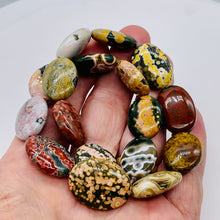Load image into Gallery viewer, Ocean Jasper Graduated Oval Strand | 22x17x7 to 26x21x8mm | Multi-color | 17 Bds