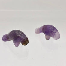 Load image into Gallery viewer, Grace 2 Carved Purple Amethyst Manatee Beads | 21x11x9mm | Purple - PremiumBead Alternate Image 7