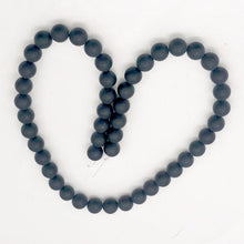 Load image into Gallery viewer, Onyx Gemstone Matte Finish Round Strand | 8mm | Black | 48 Bead(s)