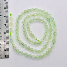 Load image into Gallery viewer, Prehnite Faceted Strand Round | 4 mm | Light Green | 80-90 Beads |