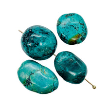 Load image into Gallery viewer, Turquoise Nugget Beads | 22x19x11 to 20x15x9mm | Blue | 4 Beads |