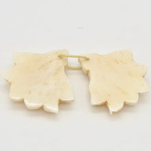 Load image into Gallery viewer, Pair of Carved Waterbuffalo Bone Tropical Flower Beads 10778 - PremiumBead Alternate Image 2