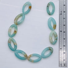 Load image into Gallery viewer, Amazonite Oval Picture Frame Beads 20x12x4mm 8 inch Strand 9368DHS