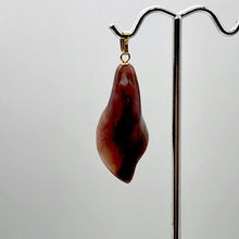 Load image into Gallery viewer, Fancy Jasper Calla Lily 14K Gold Filled Flower Pendant |1 3/4" Long | Red |