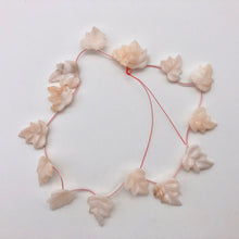 Load image into Gallery viewer, 7 Light Pink Peruvian Opal 19x17mm Leaf Briolette Beads 10823B - PremiumBead Alternate Image 3