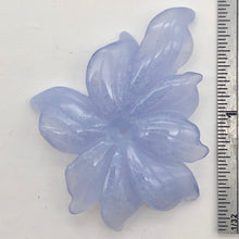 Load image into Gallery viewer, 42cts Exquisitely Hand Carved Blue Chalcedony Flower Pendant Bead - PremiumBead Primary Image 1