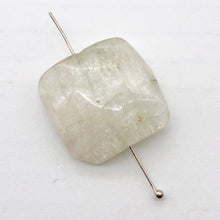 Load image into Gallery viewer, White Clear Spodumene Kunzite Rectangular Pendant Bead | 23x23x10mm | 1 Bead |