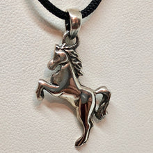 Load image into Gallery viewer, Jumping Sterling Silver Pony Horse Charm Pendant 9965I - PremiumBead Primary Image 1