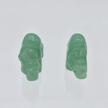Load image into Gallery viewer, 2 Aventurine Hand Carved Rhinoceros Beads, 21x13x8mm, Green | 21x13x8mm | Green - PremiumBead Alternate Image 9
