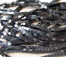 Load image into Gallery viewer, Metallic Hematite 4x4x4mm Cube Bead 16 inch Strand 107570 - PremiumBead Primary Image 1