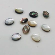Load image into Gallery viewer, Phenomenal Faceted Tahitian Mother of Pearl Oval Beads | 8x6mm | 10 Beads |