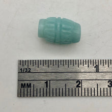 Load image into Gallery viewer, 5 Amazonite Carved Lotus Barrel 12x8mm Beads - PremiumBead Alternate Image 6