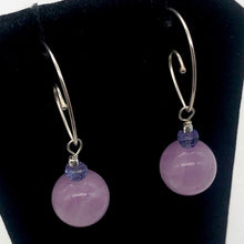 Load image into Gallery viewer, Kunzite Sterling Silver Drop Earrings | 1.5" | Lavender Silver | Earrings |