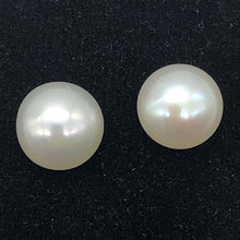 Load image into Gallery viewer, 2 White Freshwater Pearls 1/2 Drilled 8 to 8.5mm 3915 - PremiumBead Alternate Image 6