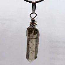 Load image into Gallery viewer, Smoky Quartz Sterling Silver Crystal | 1 1/2" Long | Smoky Clear | 1 Pendant |