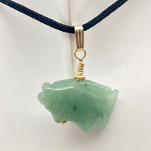 Load image into Gallery viewer, Aventurine Koi Fish Pendant Necklace|Semi Precious Stone Jewelry|14k Pendant - PremiumBead Alternate Image 8