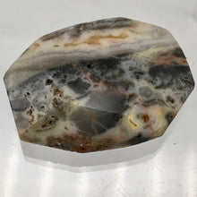 Load image into Gallery viewer, Crazy Lace Agate Scenic Carved Pendant Bead | 40x30x8mm | Gray White Orange |