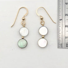 Load image into Gallery viewer, Black Lip Mussel Shell Pearl Drop/Dangle 14kgf Earrings| 1 1/2" Long | 1 Pair |