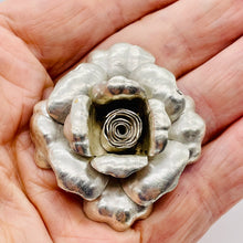 Load image into Gallery viewer, Thai Hill Tribe Sterling Silver Rose Pendant | 47x47x4mm | Silver | 1 Pendant |