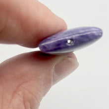 Load image into Gallery viewer, 42cts of Rare Rectangular Pillow Charoite Bead | 1 Beads | 26x20x8mm | - PremiumBead Alternate Image 4