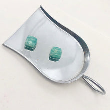 Load image into Gallery viewer, Amazonite Stone Cube | 8x8mm | Blue White | 2 Bead(s)