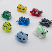 Load image into Gallery viewer, Lampwork Froggie Parcel of Frogs | 15x10x8 mm | Multi-color | 8 Beads |