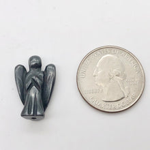 Load image into Gallery viewer, 2 Loving Hand Carved Hematite Guardian Angels | 21x14x8mm | Graphite - PremiumBead Alternate Image 6