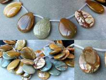 Load image into Gallery viewer, Rare Owyhee Jasper Flat Briolette Bead Strand 106213 - PremiumBead Primary Image 1