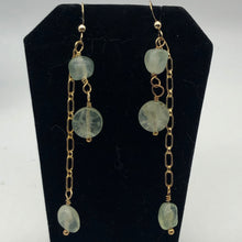 Load image into Gallery viewer, Dazzling Minty Green Natural Prehnite and 14Kgf Earrings - PremiumBead Alternate Image 6