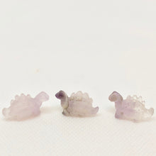 Load image into Gallery viewer, Dinosaur 2 Carved Ice Amethyst Stegosaurus Beads | 21x11x8mm | Lilac - PremiumBead Alternate Image 2
