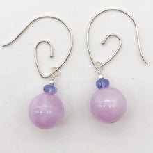 Load image into Gallery viewer, Kunzite Sterling Silver Drop Earrings | 1.5" | Lavender Silver | Earrings |