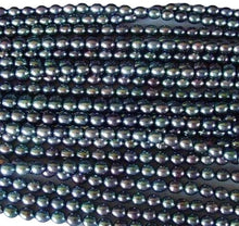 Load image into Gallery viewer, Perfect 6.5x5.5-6x5mm Peacock Oval FW Pearl Strand 104509