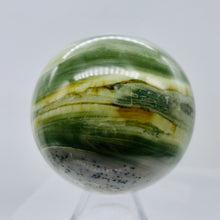 Load image into Gallery viewer, Serpentine Banded 312g Sphere | 2.5" | Green White | 1 Sphere |