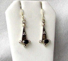 Load image into Gallery viewer, Stunning Oval Black Onyx 925 Sterling Silver Drop/Dangle Earrings W/Hook 4719 - PremiumBead Alternate Image 2