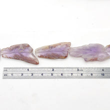 Load image into Gallery viewer, Amethyst Flat Irregular Rectangle Bead Strand | 43x18 to 35x18x3mm | 11 Beads |