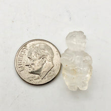 Load image into Gallery viewer, FERTILE! Carved Quartz Goddess of Willendorf Figurine | 20x10x9mm | Clear - PremiumBead Alternate Image 5