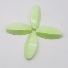 Load image into Gallery viewer, Chrysoprase Parcel Ridged Marquise | 30x15 mm | Lemon Green | 4 Beads |