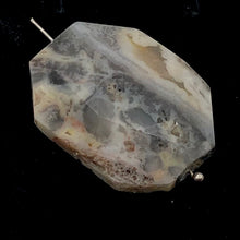 Load image into Gallery viewer, Crazy Lace Agate Carved Pendant Bead | 36x28x9mm | Gray White Orange |