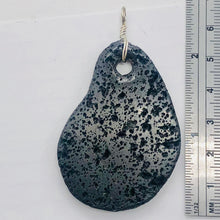 Load image into Gallery viewer, Meteorite Carved Sterling Silver Pendant | 1 Pendant | Black | 2 1/2" Long |