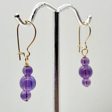 Load image into Gallery viewer, Royal Natural Amethyst 14Kgf Earrings 309390