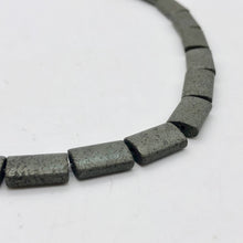 Load image into Gallery viewer, Shimmer Aztec Gold Pyrite Flat 12x7mm Tube Bead Strand 109545 - PremiumBead Alternate Image 8