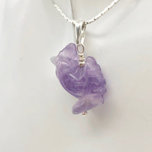 Load image into Gallery viewer, Cock A Doodle Doo! Purple Amethyst Rooster and Sterling Silver Pendant - PremiumBead Alternate Image 7