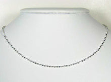 Load image into Gallery viewer, Italian! 18" Sterling Silver Faceted Bead Chain 110015B - PremiumBead Alternate Image 3