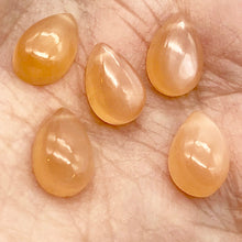 Load image into Gallery viewer, 1 Gem Quality 9x6x3.5mm Peach Moonstone Pear Briolette Bead 6099 - PremiumBead Alternate Image 3